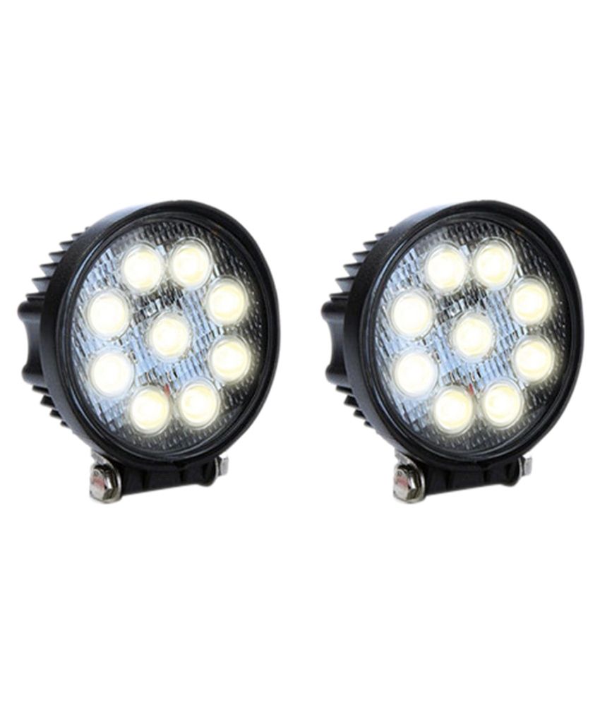 Harman 9 LED car round fog light for Maruti Suzuki Swift Dzire: Buy ...