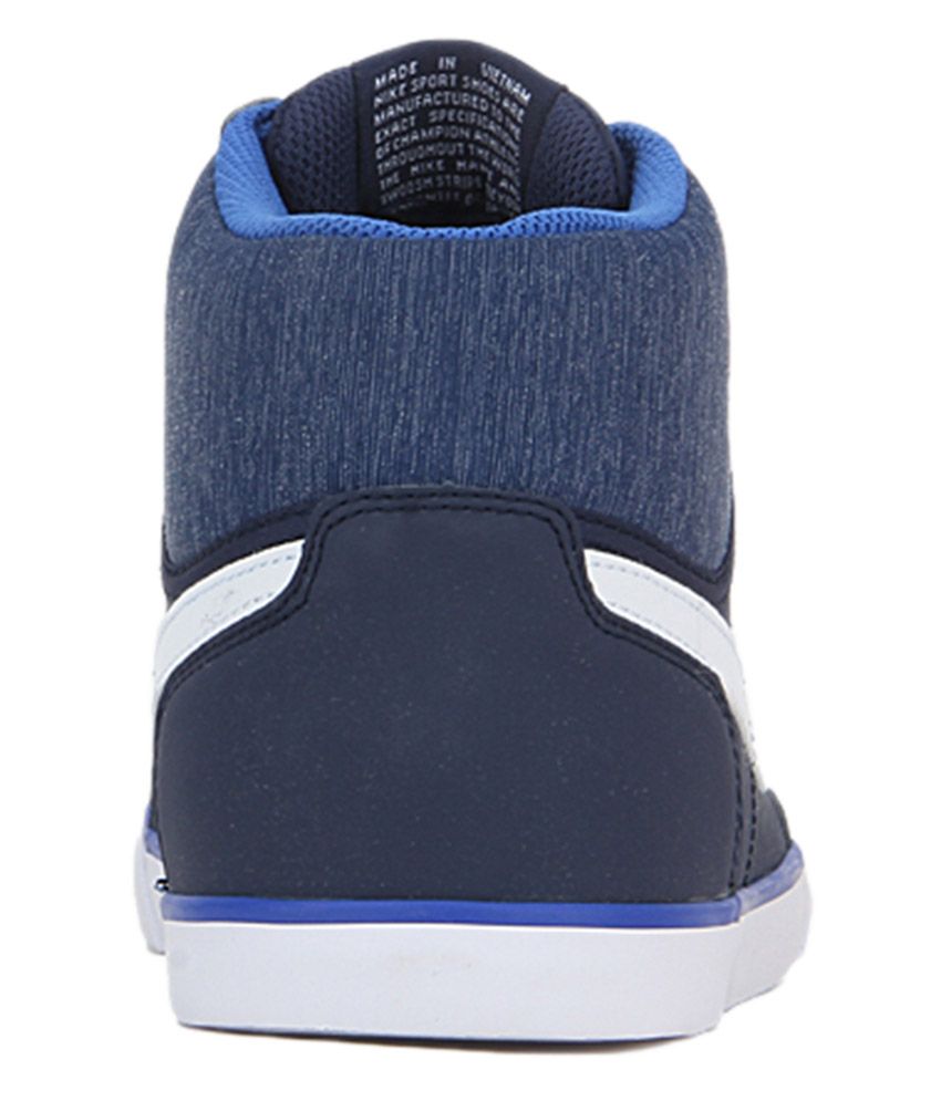nike high ankle shoes blue