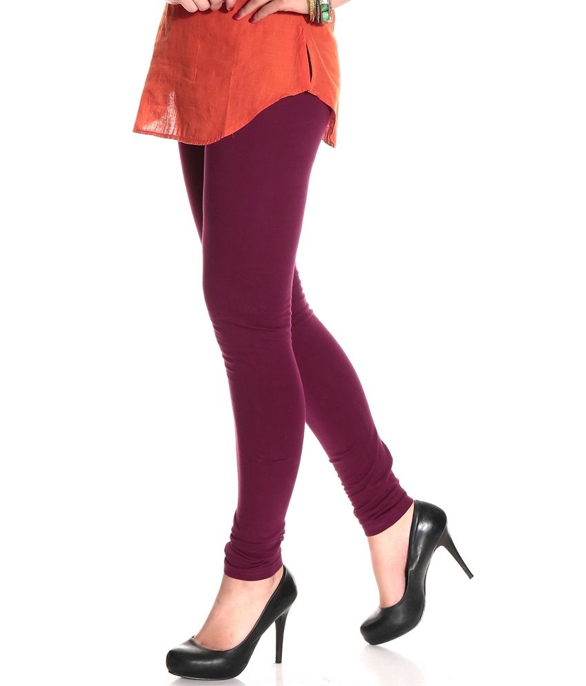 Leioz Maroon Cotton Leggings Price in India - Buy Leioz Maroon Cotton ...