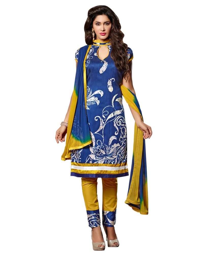 unstitched cotton dress material online