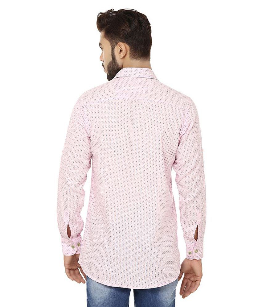 pink casual shirt