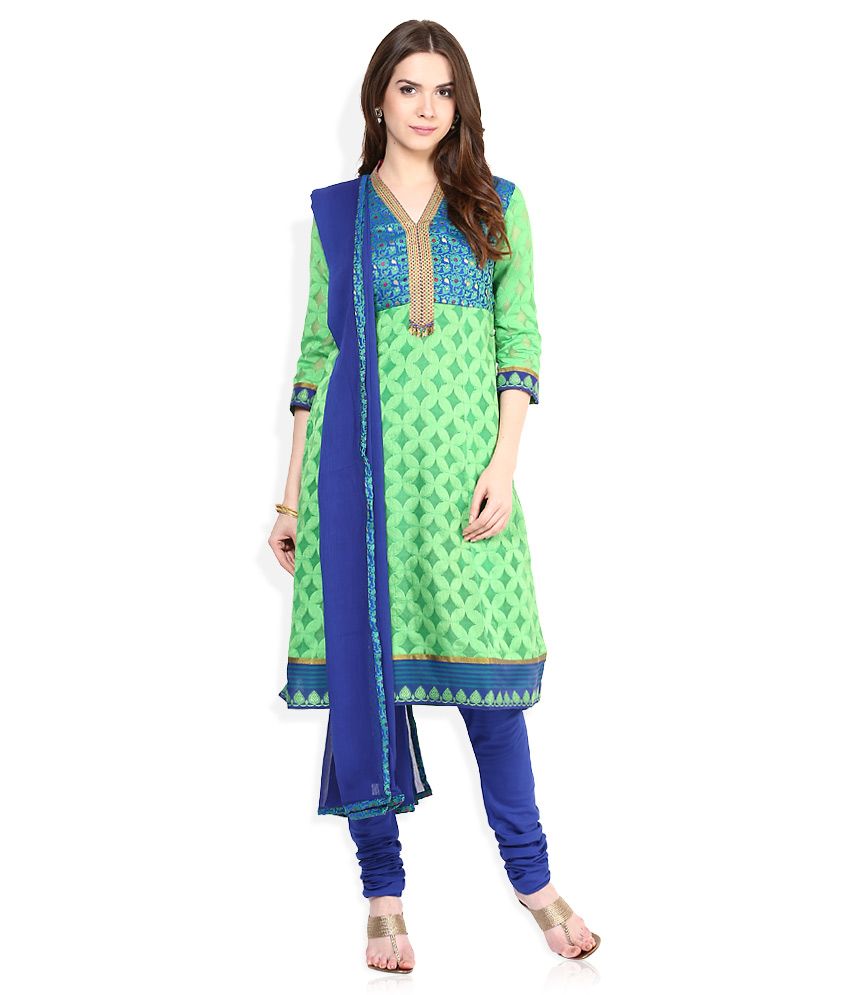 Biba Cotton Kurti With Churidar Stitched Suit Buy Biba Cotton Kurti
