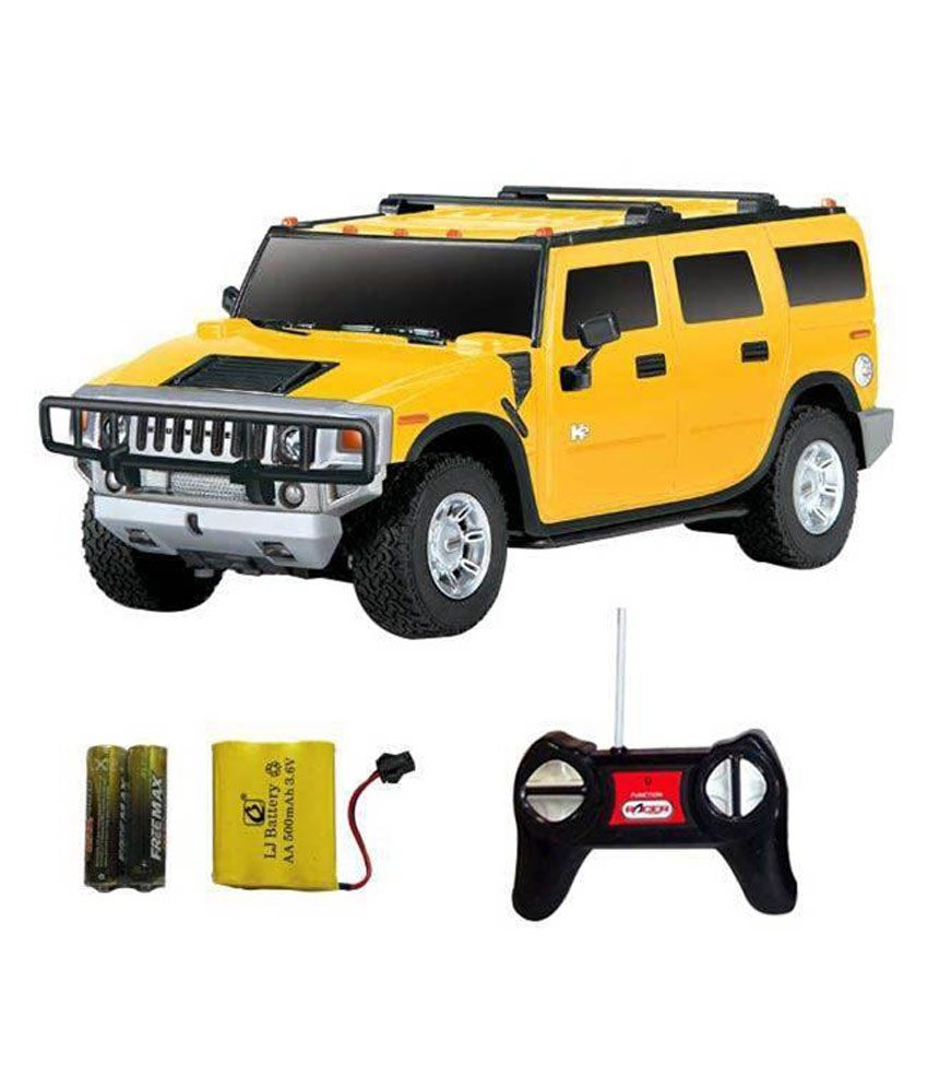 yellow hummer remote control car