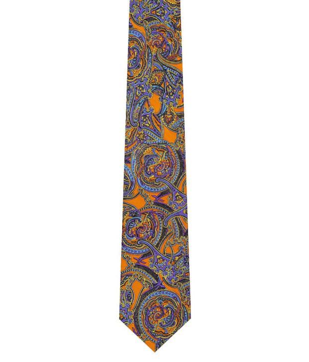 Tiekart Yellow and Purple Silk Tie: Buy Online at Low Price in India ...