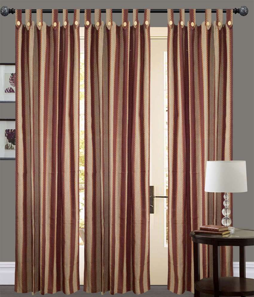 Newladieszone Set of 3 Window Eyelet Curtains Stripes ...