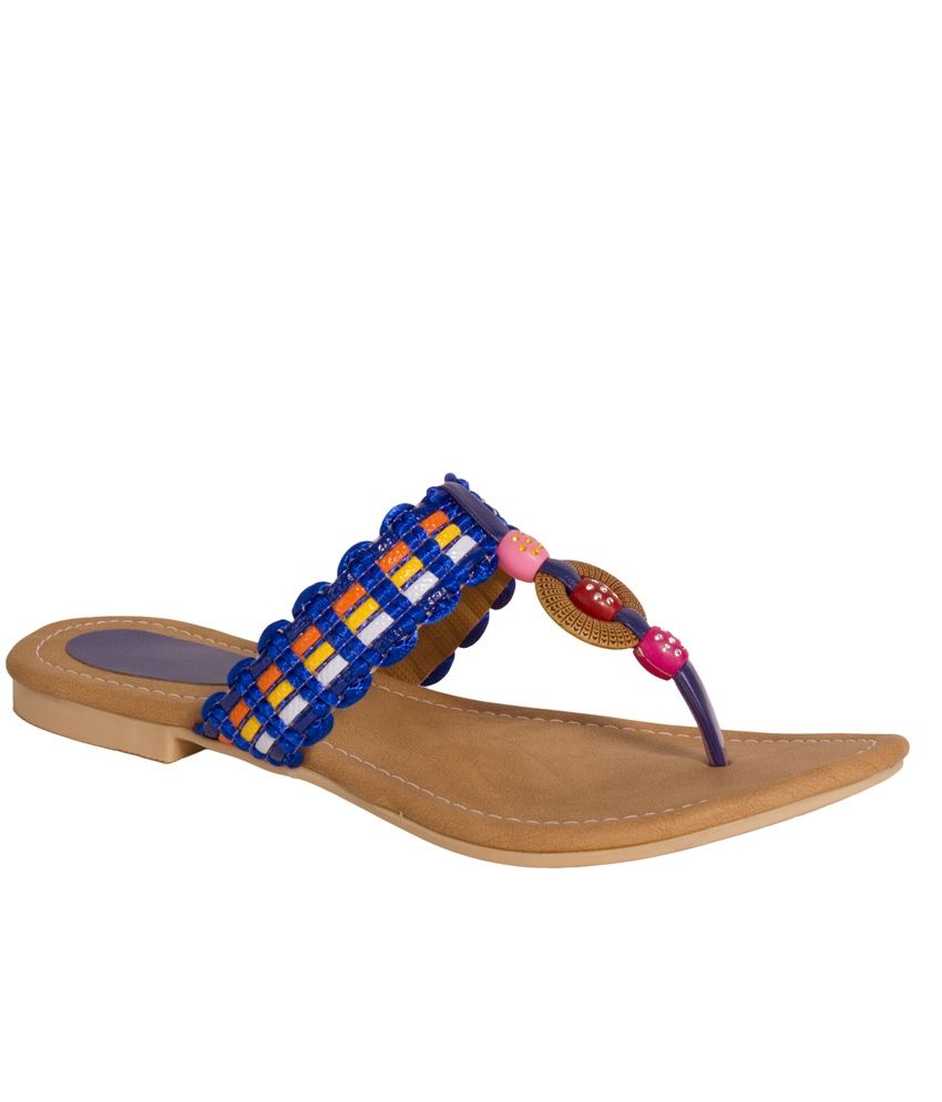 FK Blue Flat Slip Ons Price in India- Buy FK Blue Flat Slip Ons Online ...