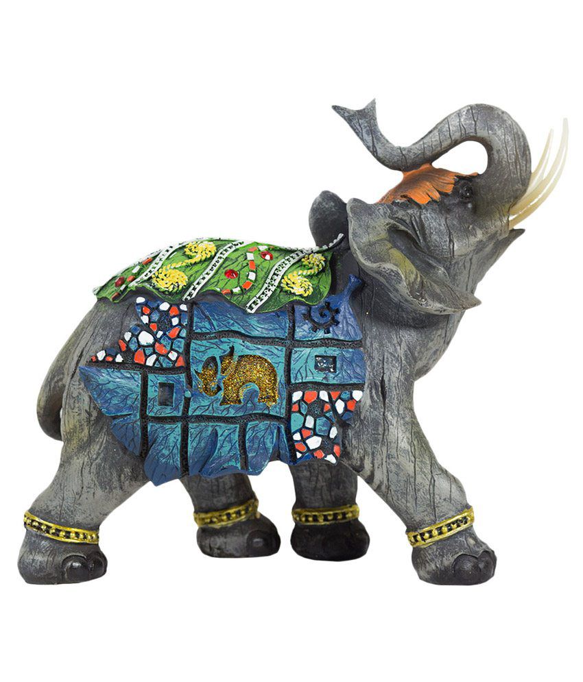 Indian Decor Company Grey Elephant Showpiece: Buy Indian Decor Company ...