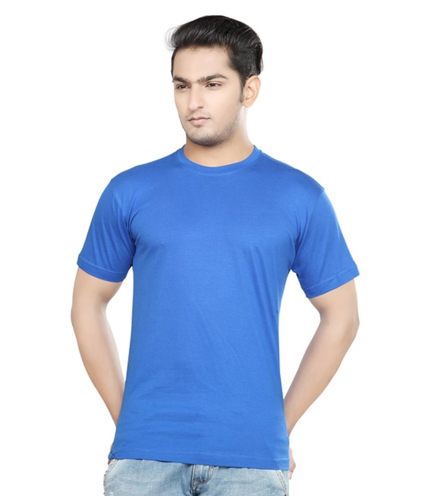 Pnp Blue Cotton Blend T Shirt - Buy Pnp Blue Cotton Blend T Shirt ...