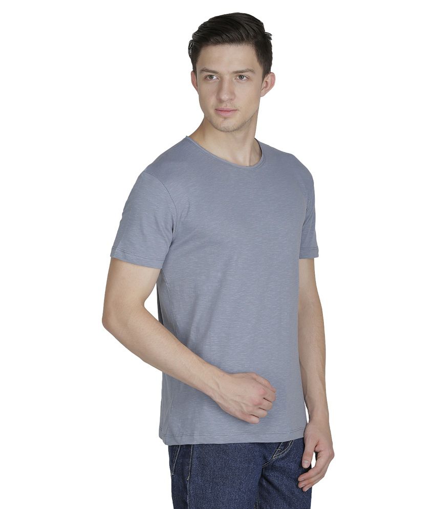 Sass Grey Half Sleeves Basic Wear T-shirt - Buy Sass Grey Half Sleeves ...