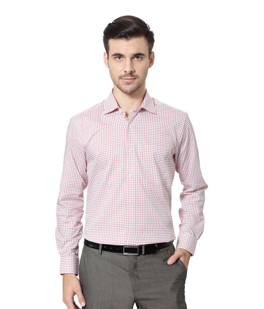 Louis Philippe Pink Cotton Shirt - Buy Louis Philippe Pink Cotton Shirt Online at Best Prices in ...