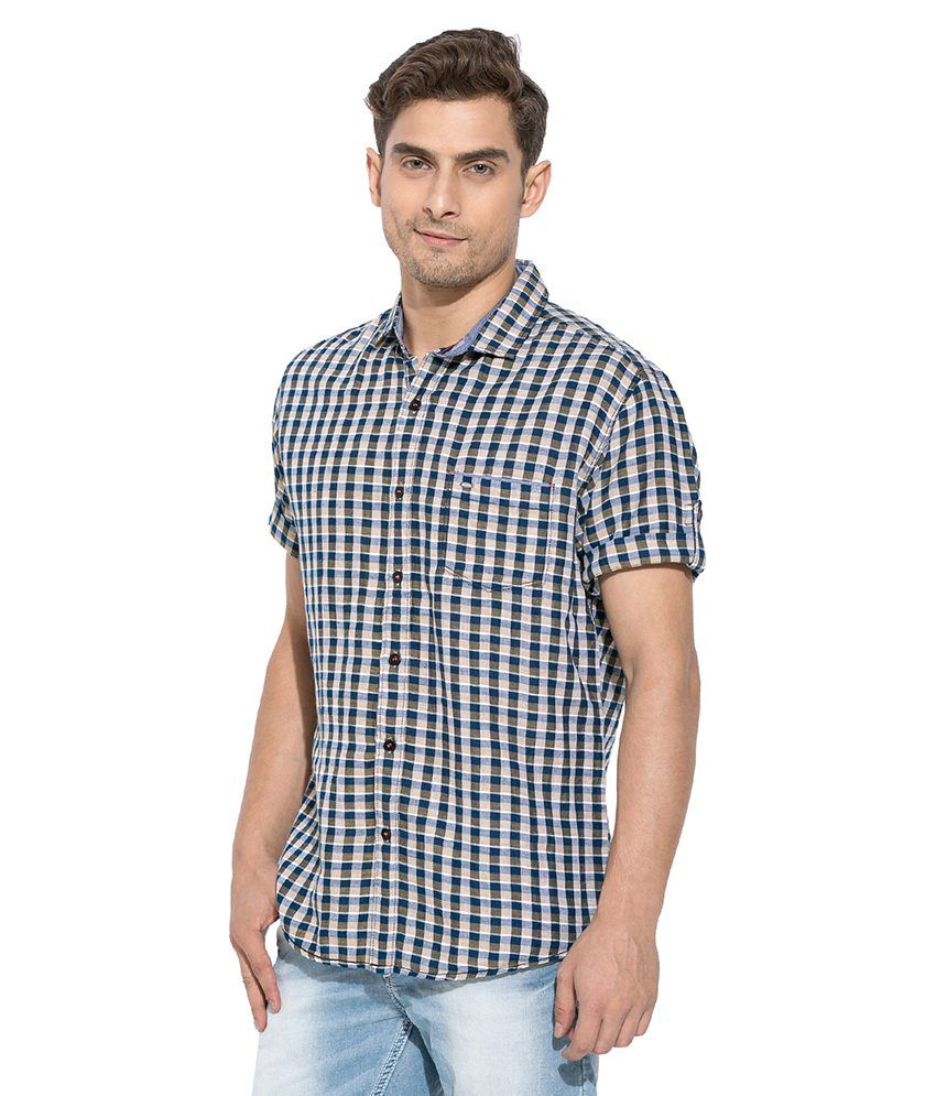 Mufti Multi Checkered Shirt - Buy Mufti Multi Checkered Shirt Online at ...
