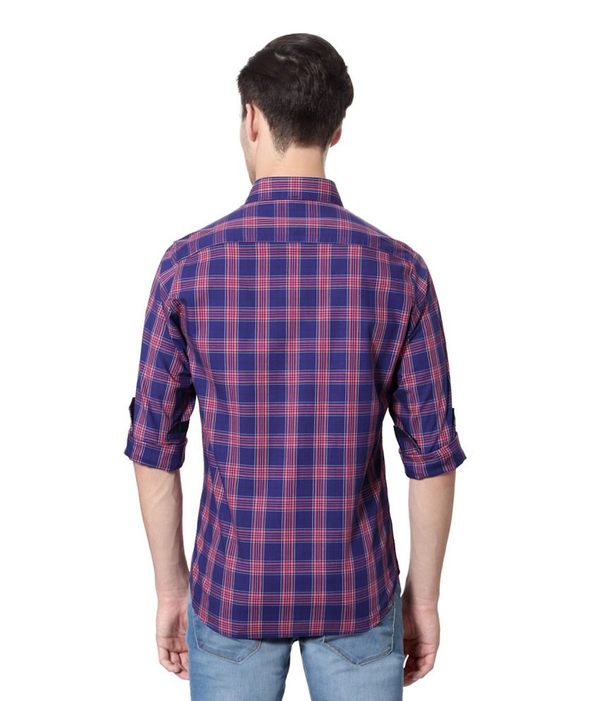 van heusen purple shirt