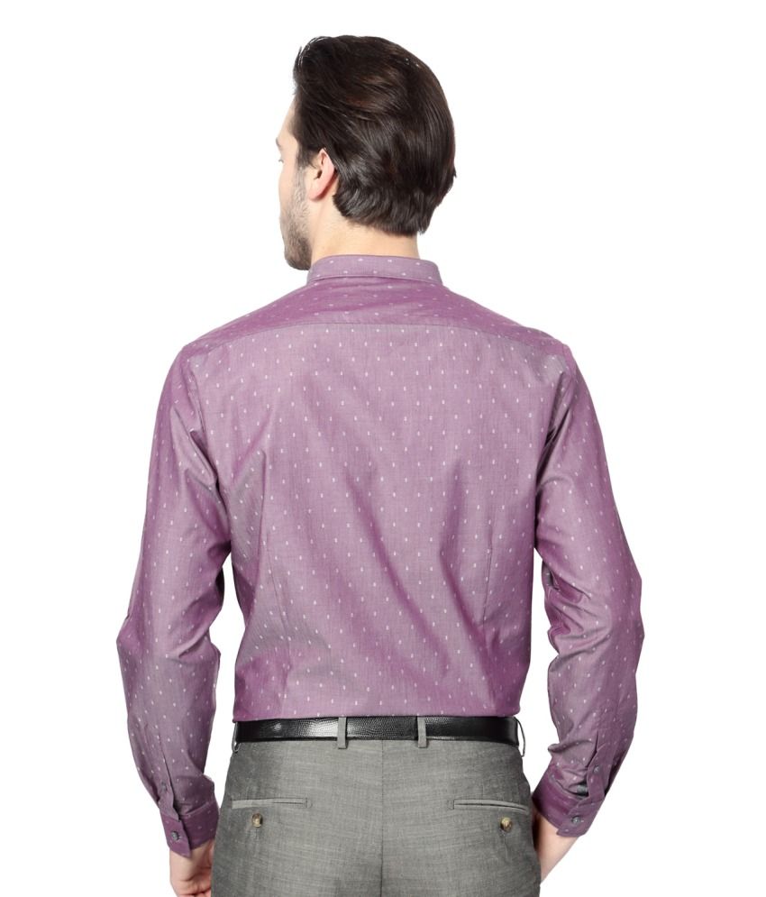 van heusen purple shirt