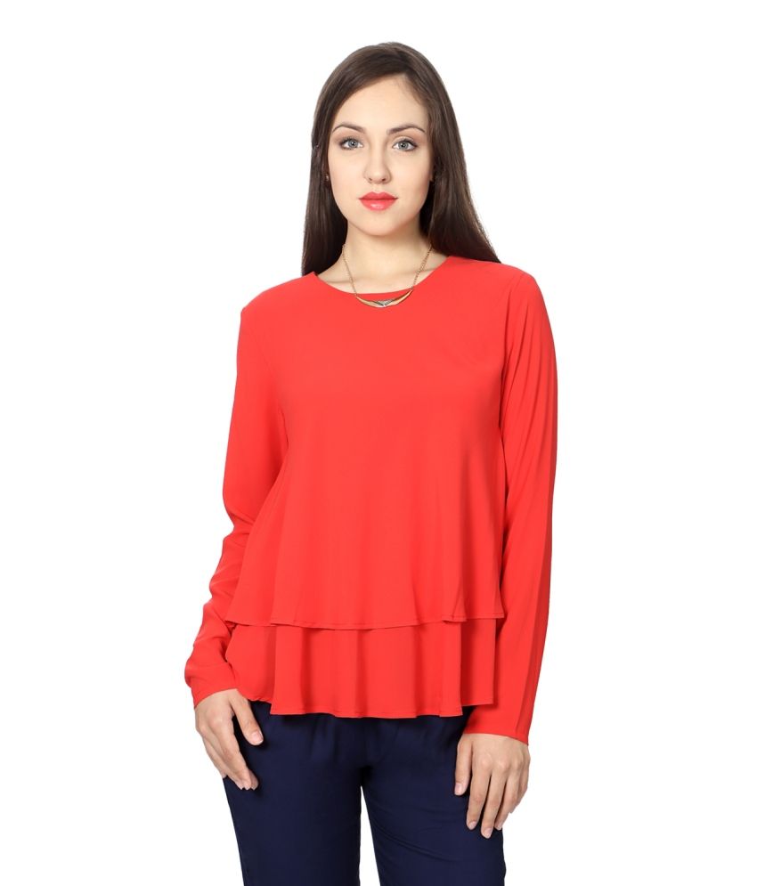 van heusen red tshirt