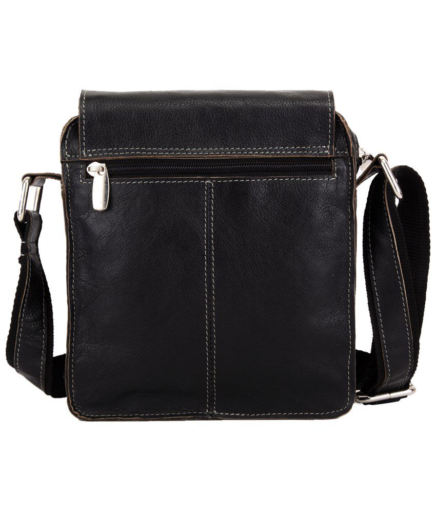 WildHorn Black Leather Sling Bag for Women - Buy WildHorn Black Leather Sling Bag for Women ...
