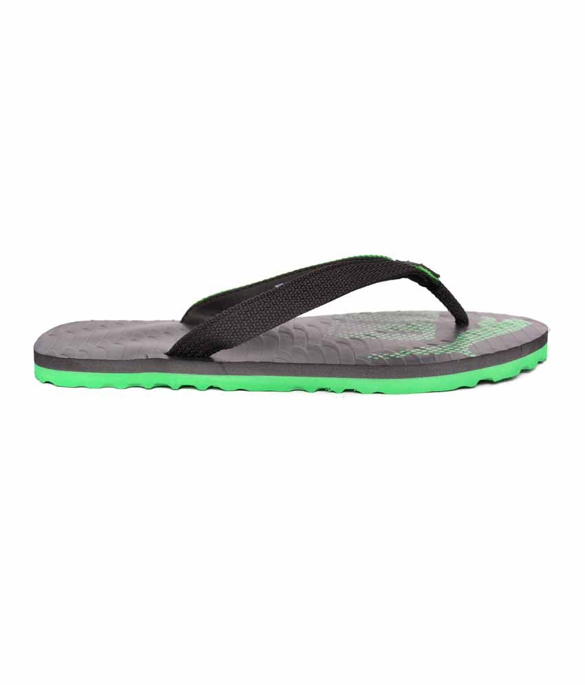 puma green slippers