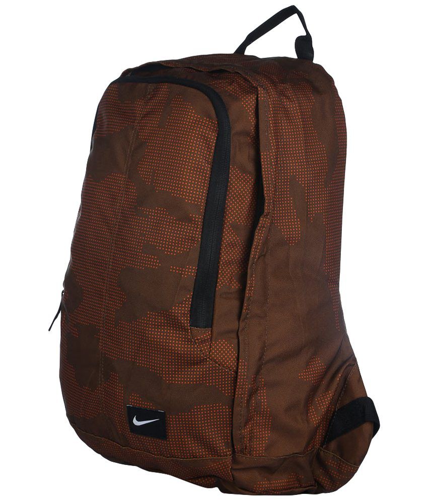 Nike Branded Backpack Laptop Bag College Bag Brown & Black - Buy Nike Branded Backpack Laptop ...
