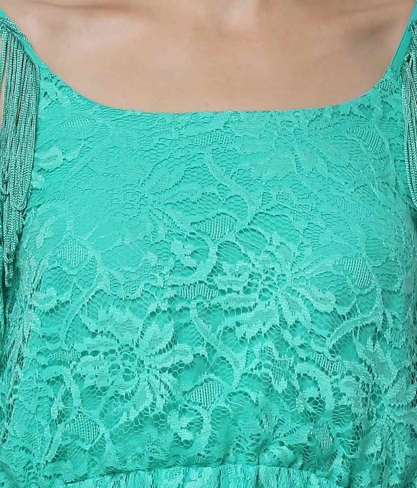 Yepme Green Fiona Lace Dress - Buy Yepme Green Fiona Lace Dress Online ...