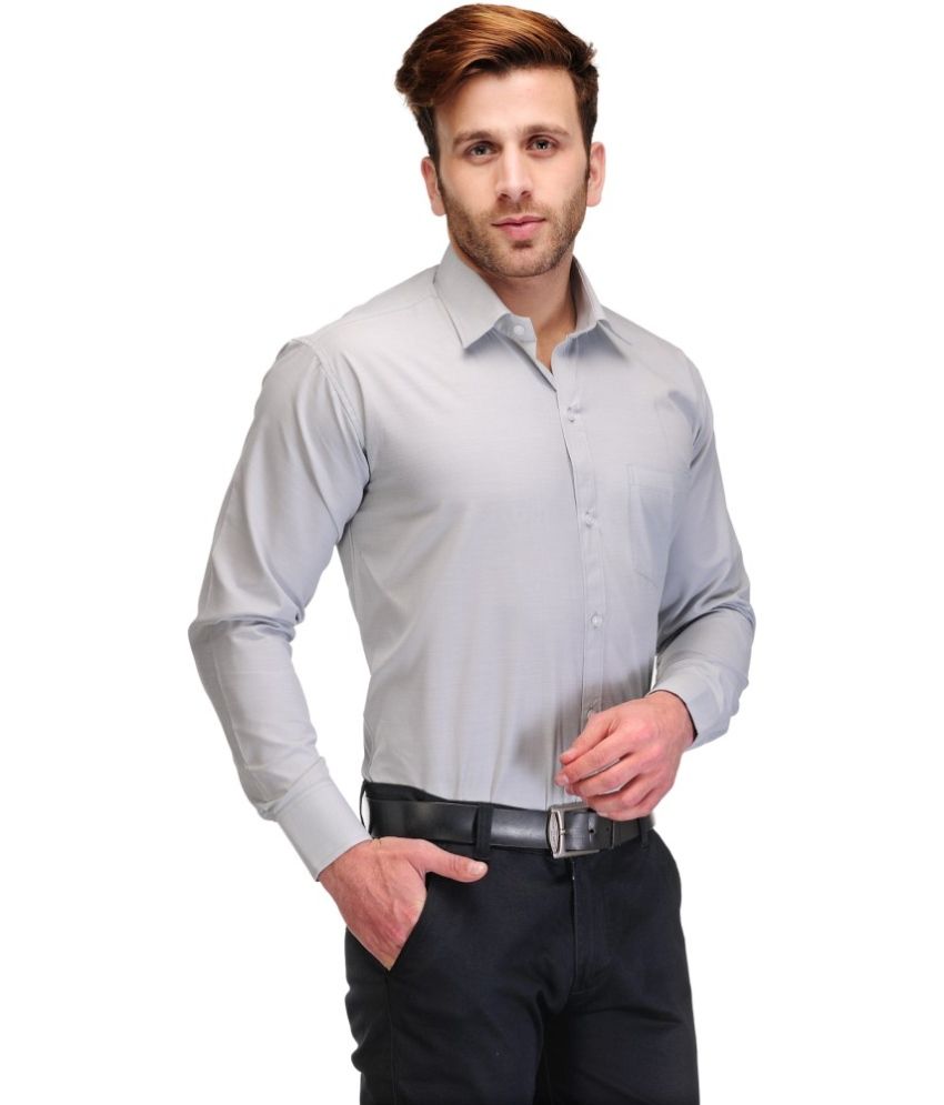 Casanova Grey Formal Shirt - Buy Casanova Grey Formal Shirt Online at ...