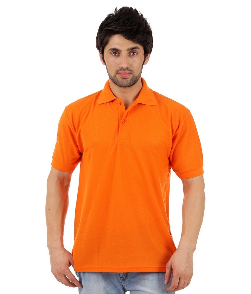 Dfnk Atlanta Black and Orange Cotton Blend Polo T-Shirts - Combo of 2 - Buy Dfnk Atlanta Black 