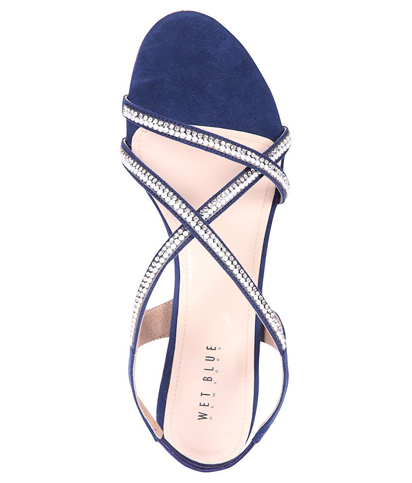 Wet Blue Blue Sandals Price in India 