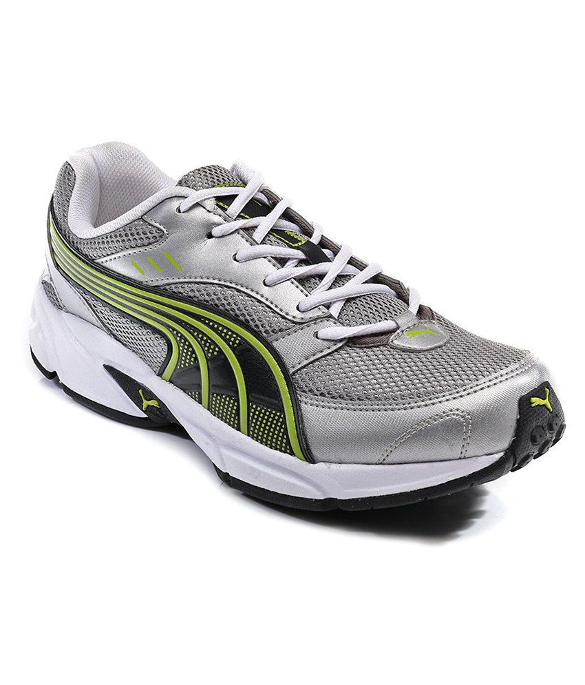 Dictadura Mezclado Arquitectura Puma Silver & Green Sports Shoes - Buy Puma Silver & Green Sports Shoes  Online at Best Prices in India on Snapdeal