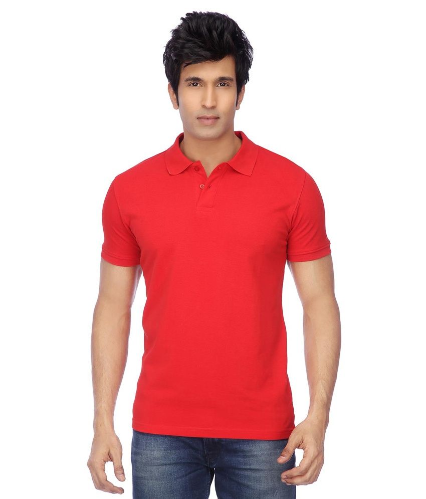     			Concepts Red and Yellow Half Sleeves Basics Polo T-Shirts - Pack of 2