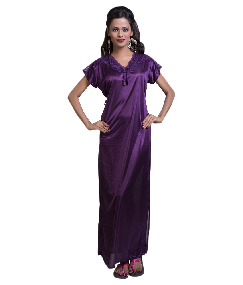 Buy Ishin Blue Silk Nighty Online at Best Prices in India - Snapdeal