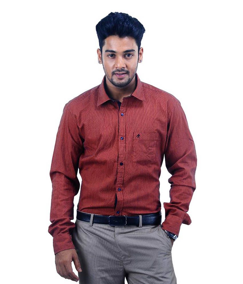 Kotfeel Maroon Casual Shirt - Buy Kotfeel Maroon Casual Shirt Online at ...