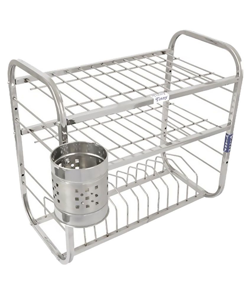 Buy Tinny Silver Stainless Steel Kitchen Stand Online at Low Price in Stainless Steel Stand For Kitchen