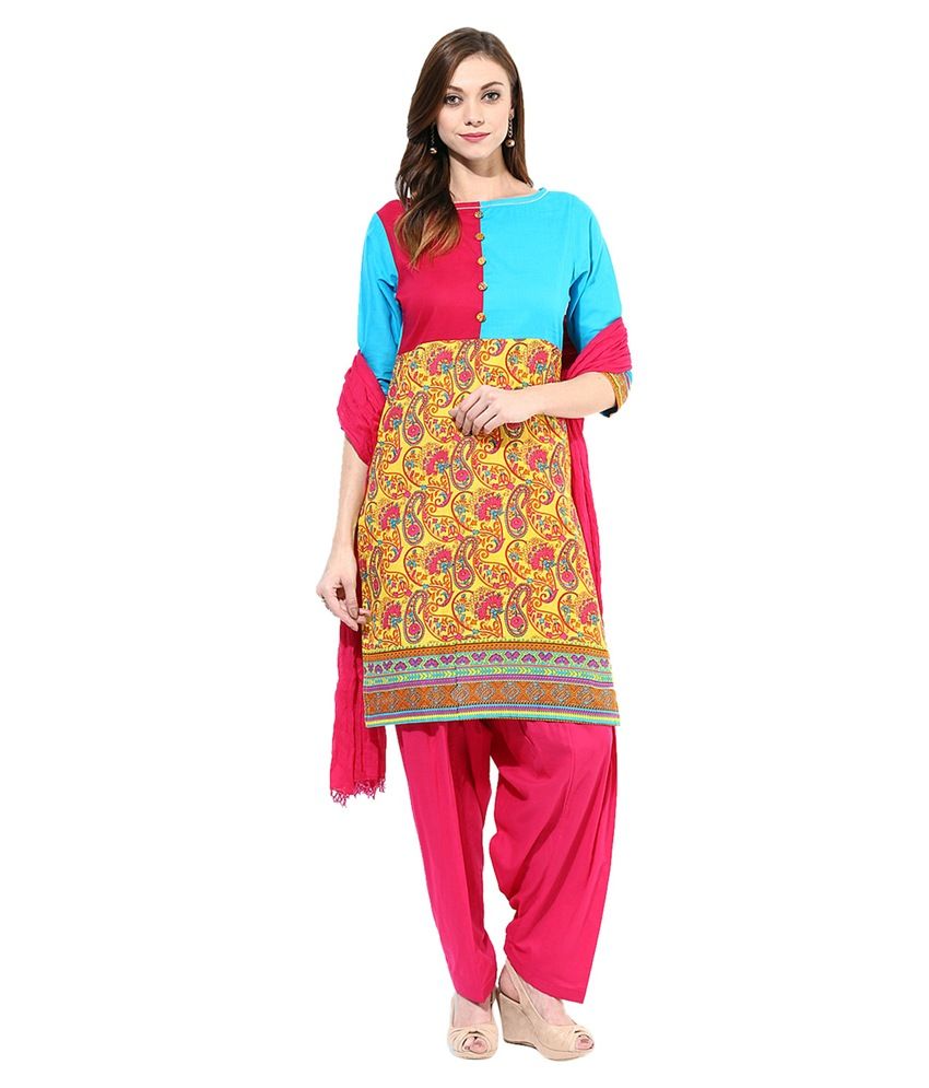 Jaipurkurti Cotton Kurti With Salwar - Stitched Suit - Buy Jaipurkurti ...