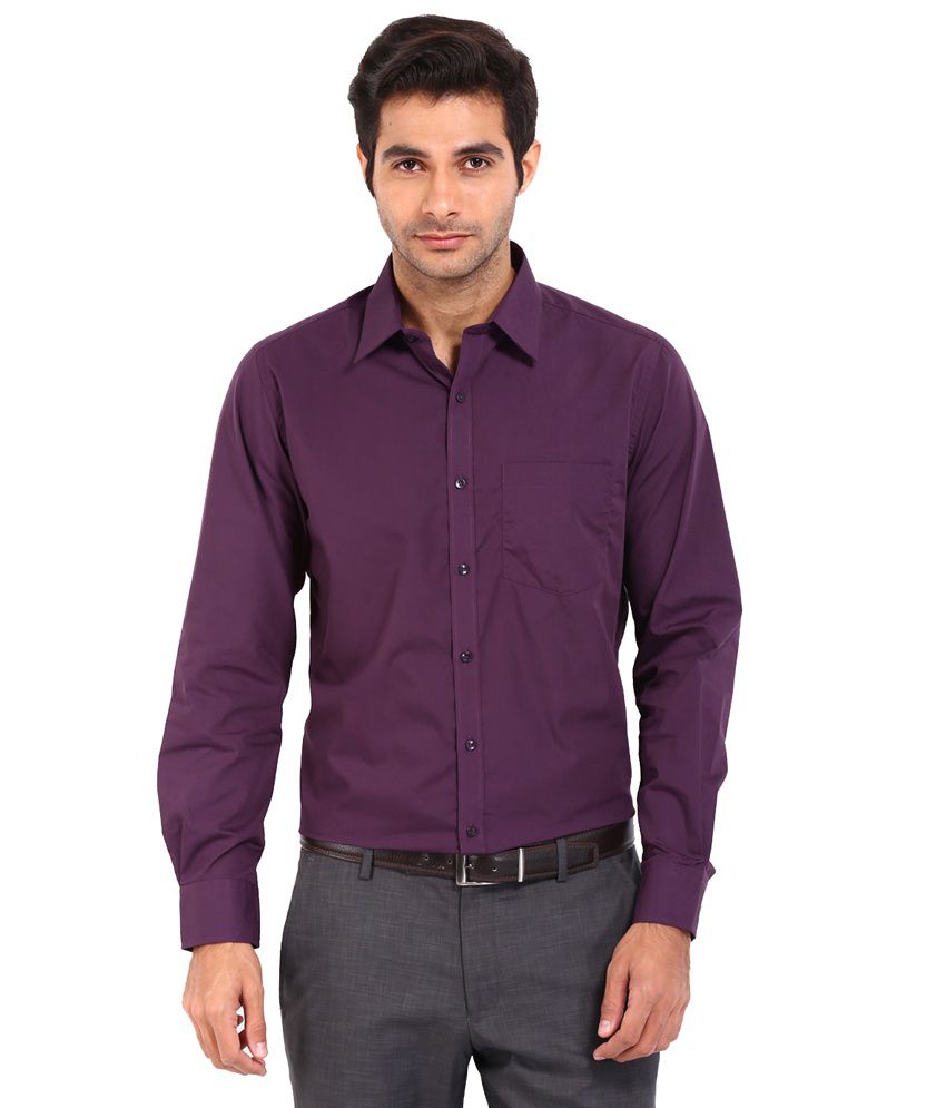 FDS Purple Formal Shirt - Buy FDS Purple Formal Shirt Online at Best ...