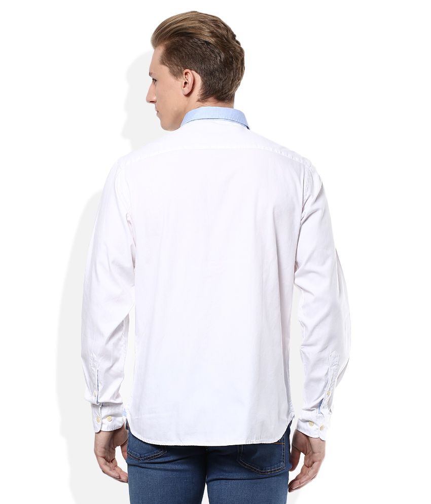 indian terrain white linen shirts