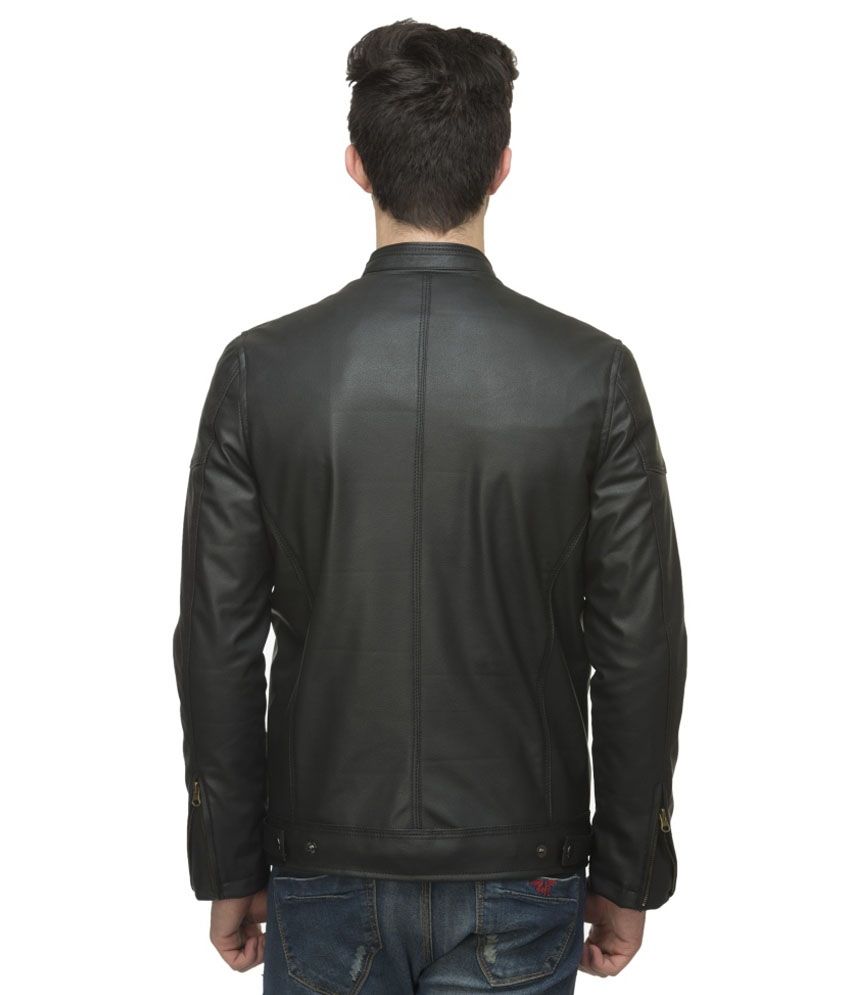 Lambency Black Leather Biker Jacket Lambency Black Leather Biker Jacket