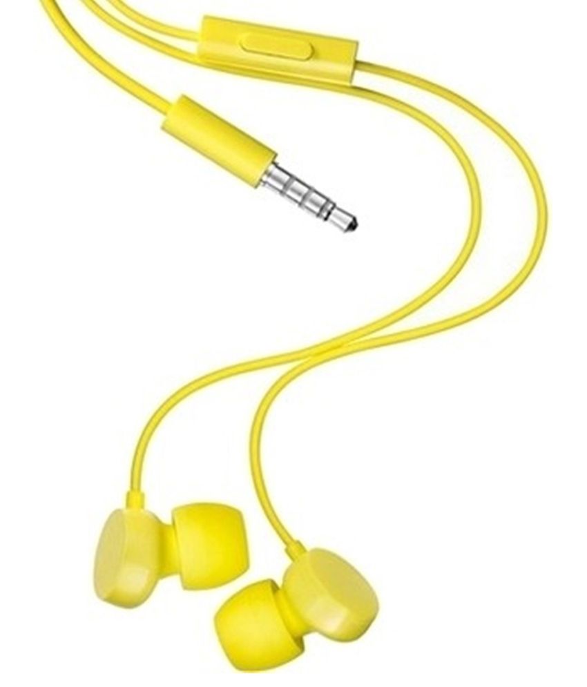 nokia wh 208 in the ear headset yellow