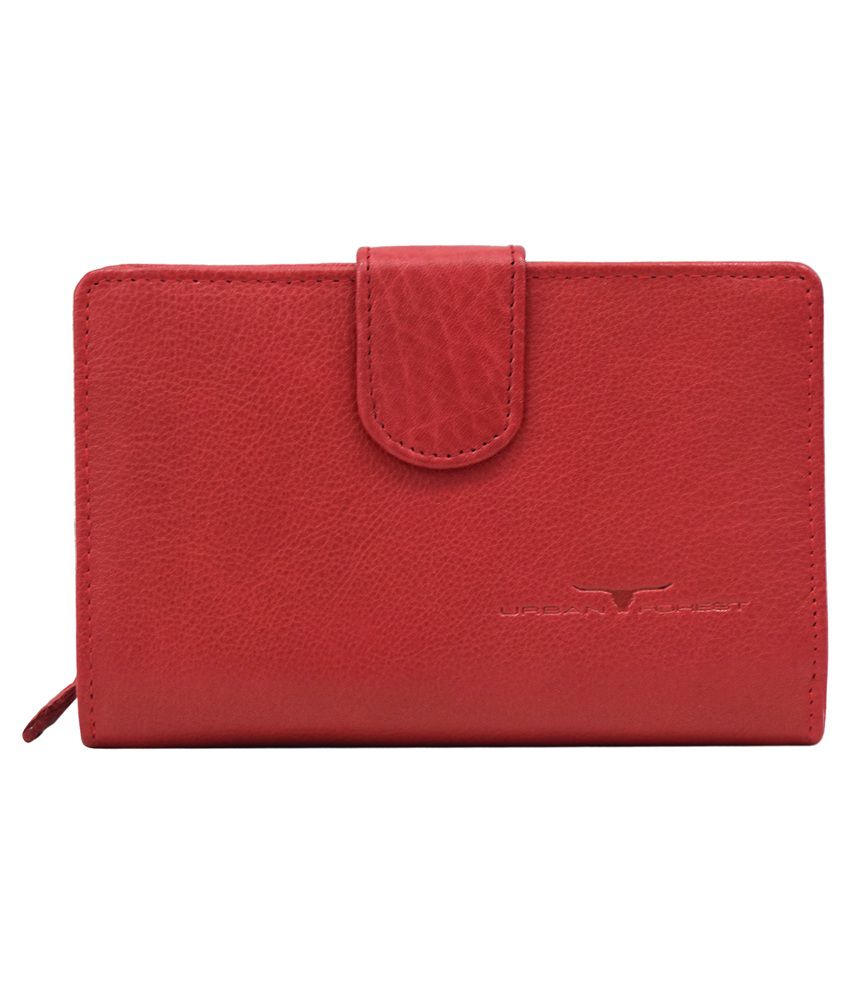Buy Urban Forest Leather Red Formal Wallet For Women at Best Prices in ...