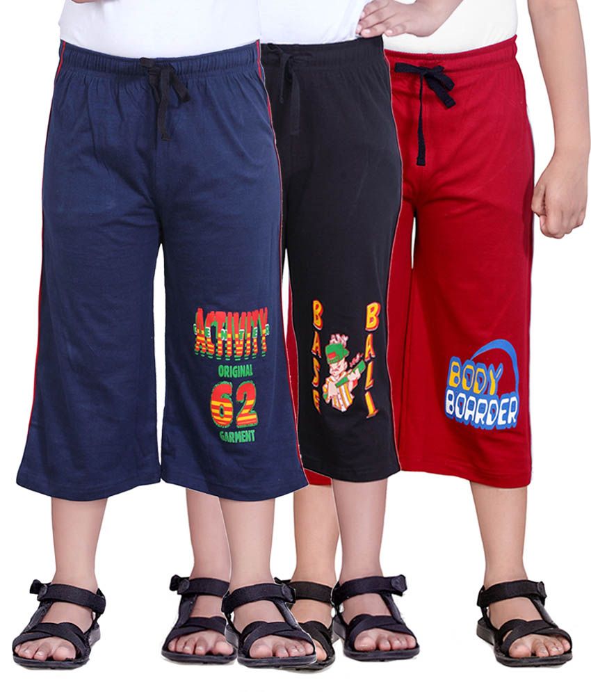     			Dongli Pack of 1 Cotton Three-Fourth For Boys ( Multicolor )