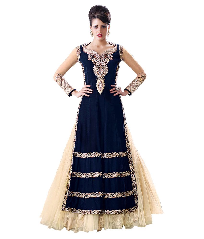 navy net dress