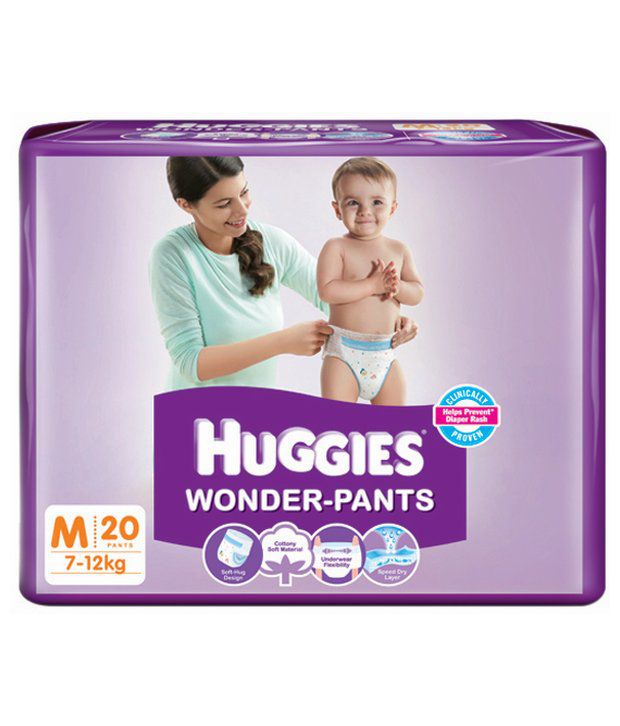 Huggies Wonder Pants-M Size (Medium)-20 Pcs