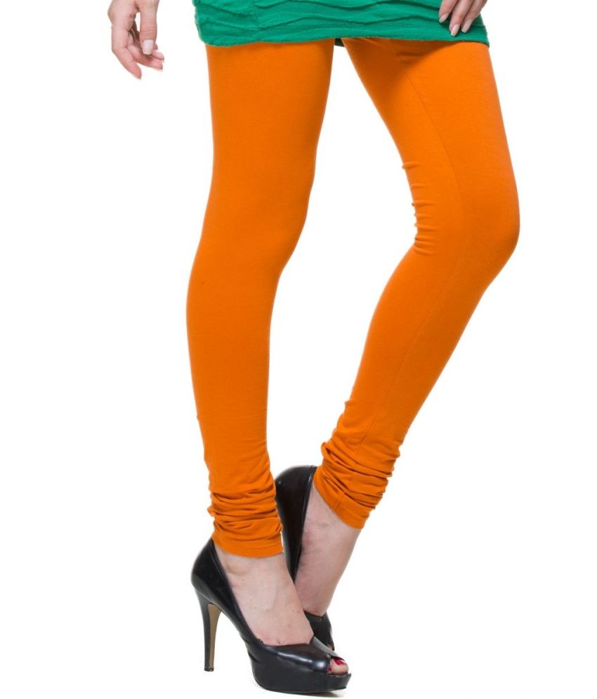 orange workout leggings