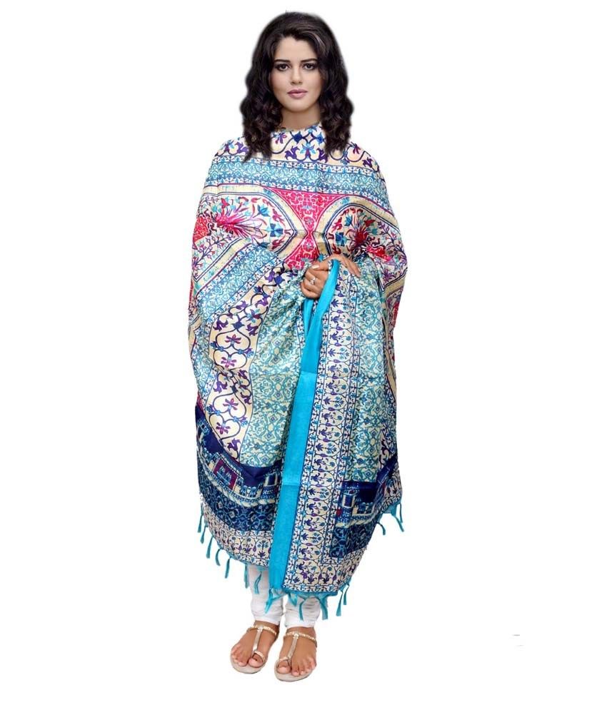 long churidar with silk dupatta