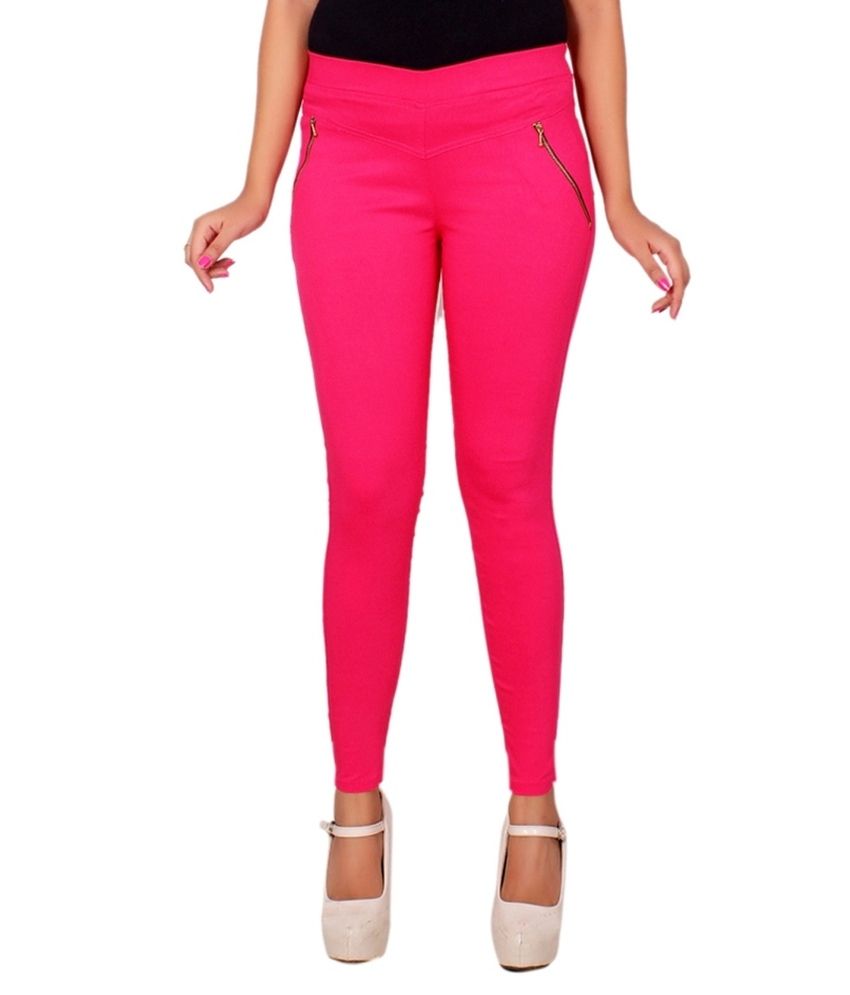 light pink jeggings