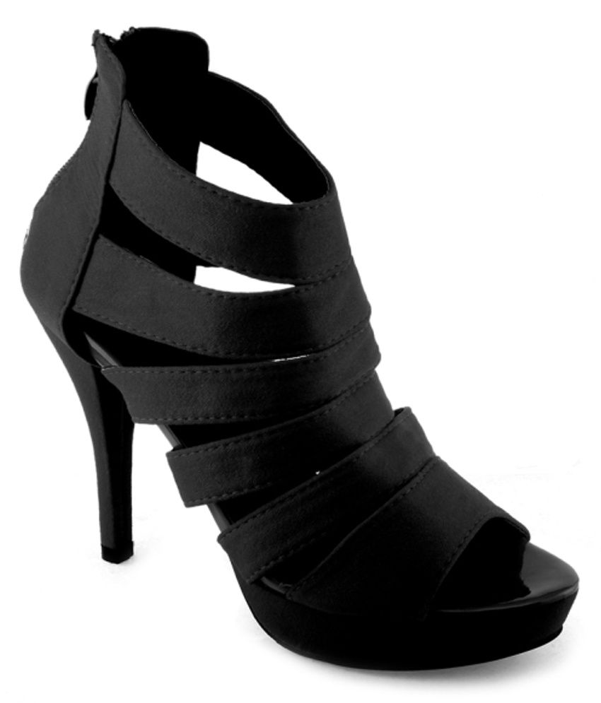 fancy black sandals