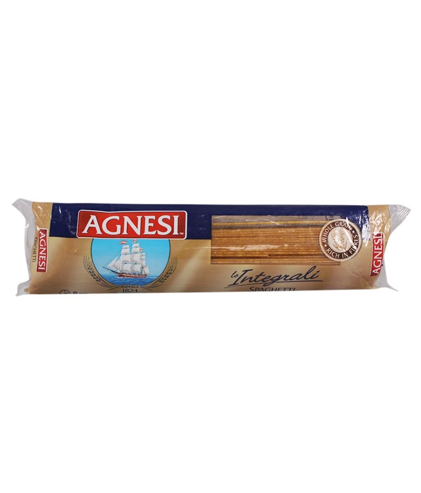 AGNESI Whole Wheat Spaghetti Pasta 500gm Pack of 2 Buy AGNESI Whole