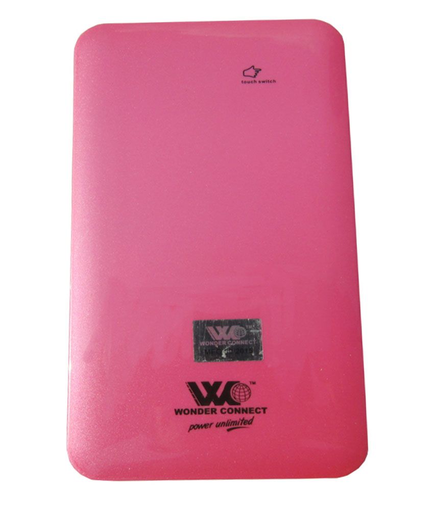 Wonder Connect PB 4002 4000 Mah Power  Bank  Pink  Power  