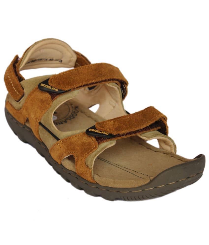 woodland brown floater sandals
