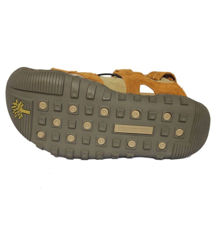 woodland brown floater sandals