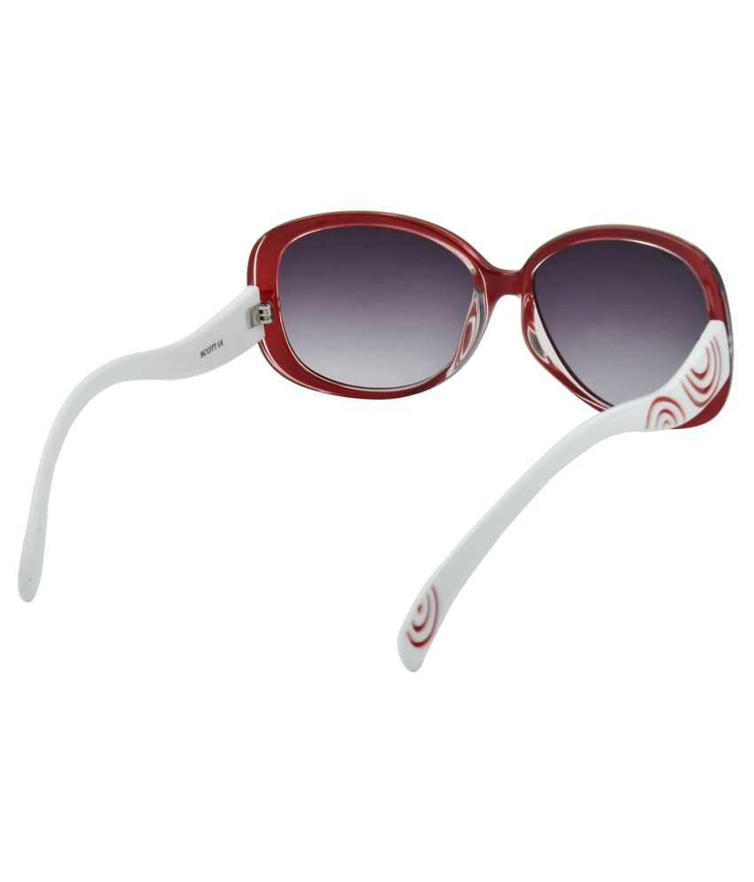 Scott Sc-1608PC-C3 Red Frame Oversized Sunglasses - Buy Scott Sc-1608PC ...