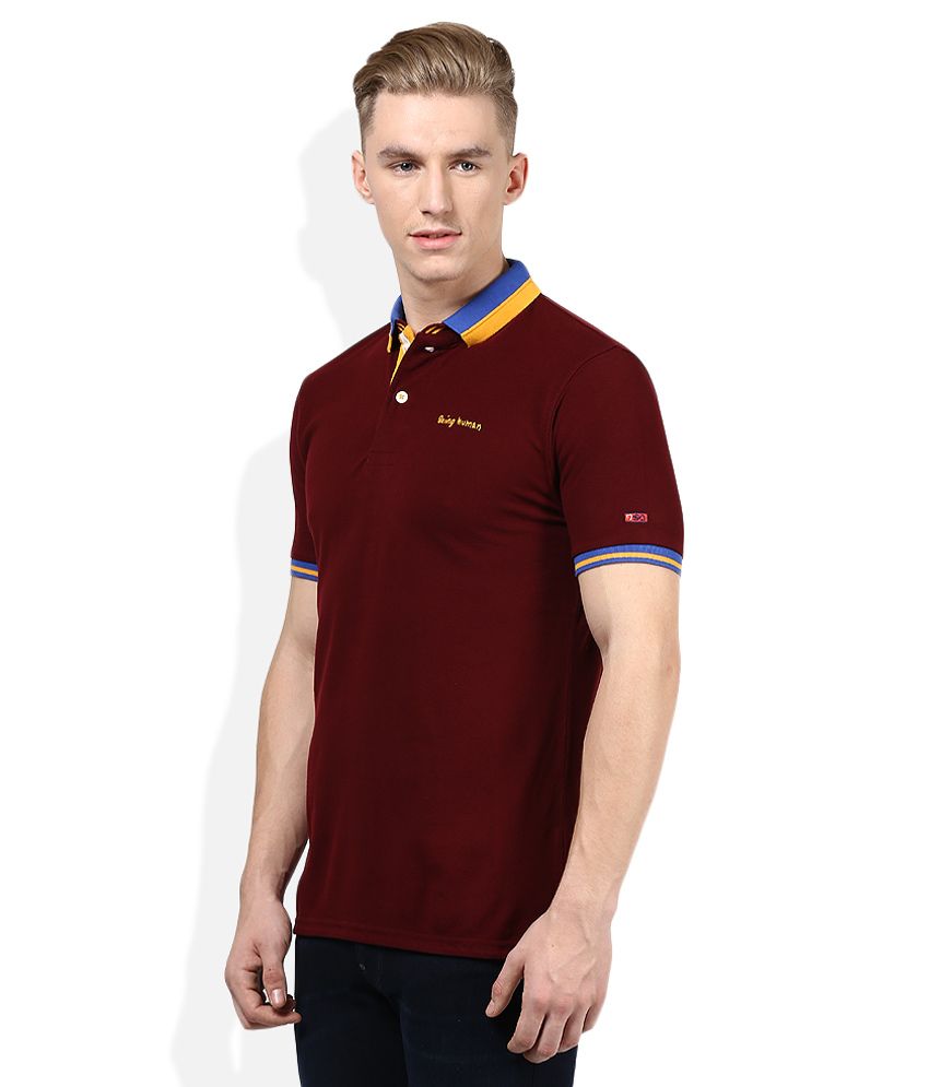 Being Human Maroon Polo TShirt Buy Being Human Maroon Polo TShirt