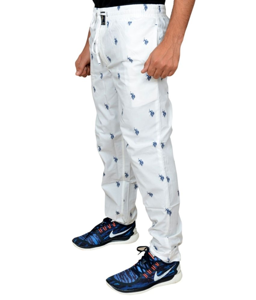 polo pants with logo all over